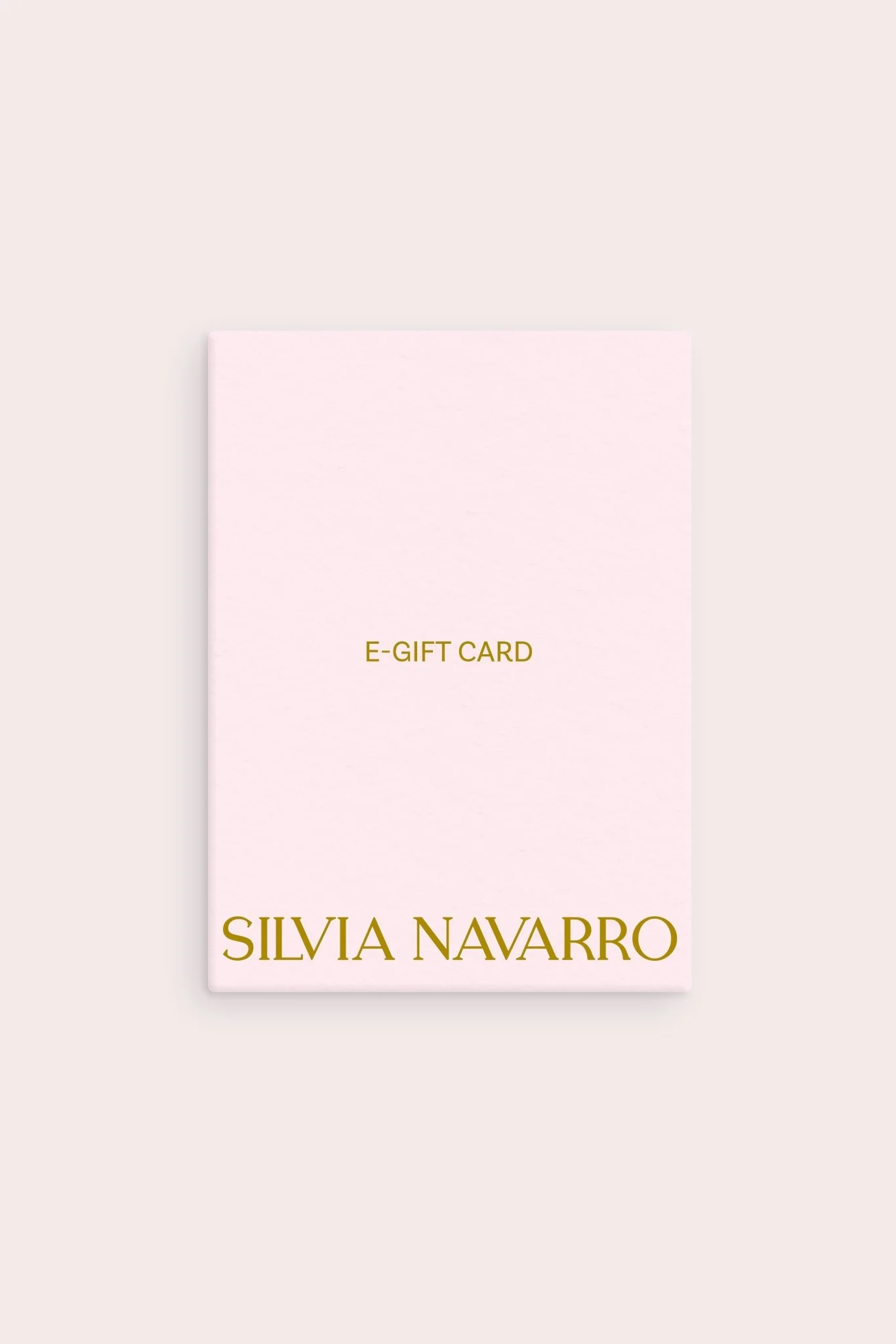 Tarjeta regalo Silvia Navarro